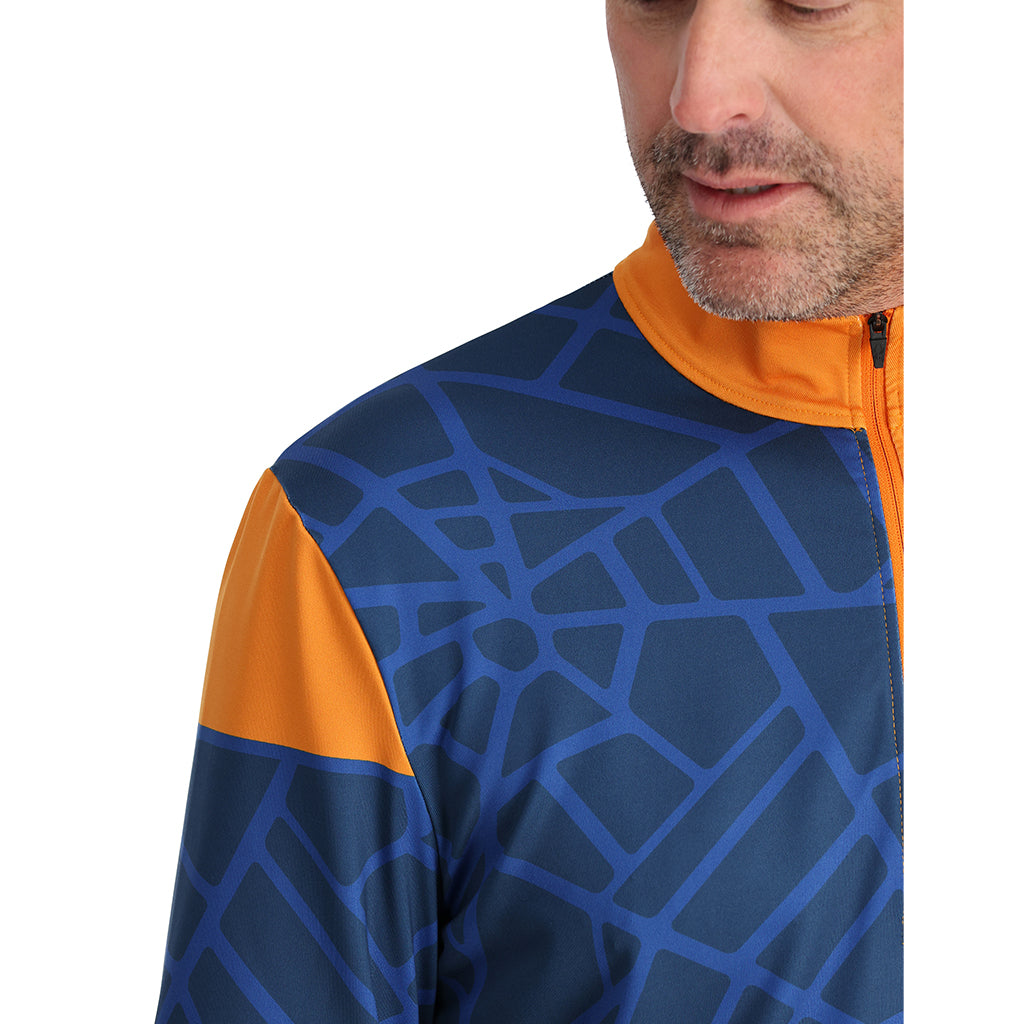 Mens Vital Half Zip - Saffron