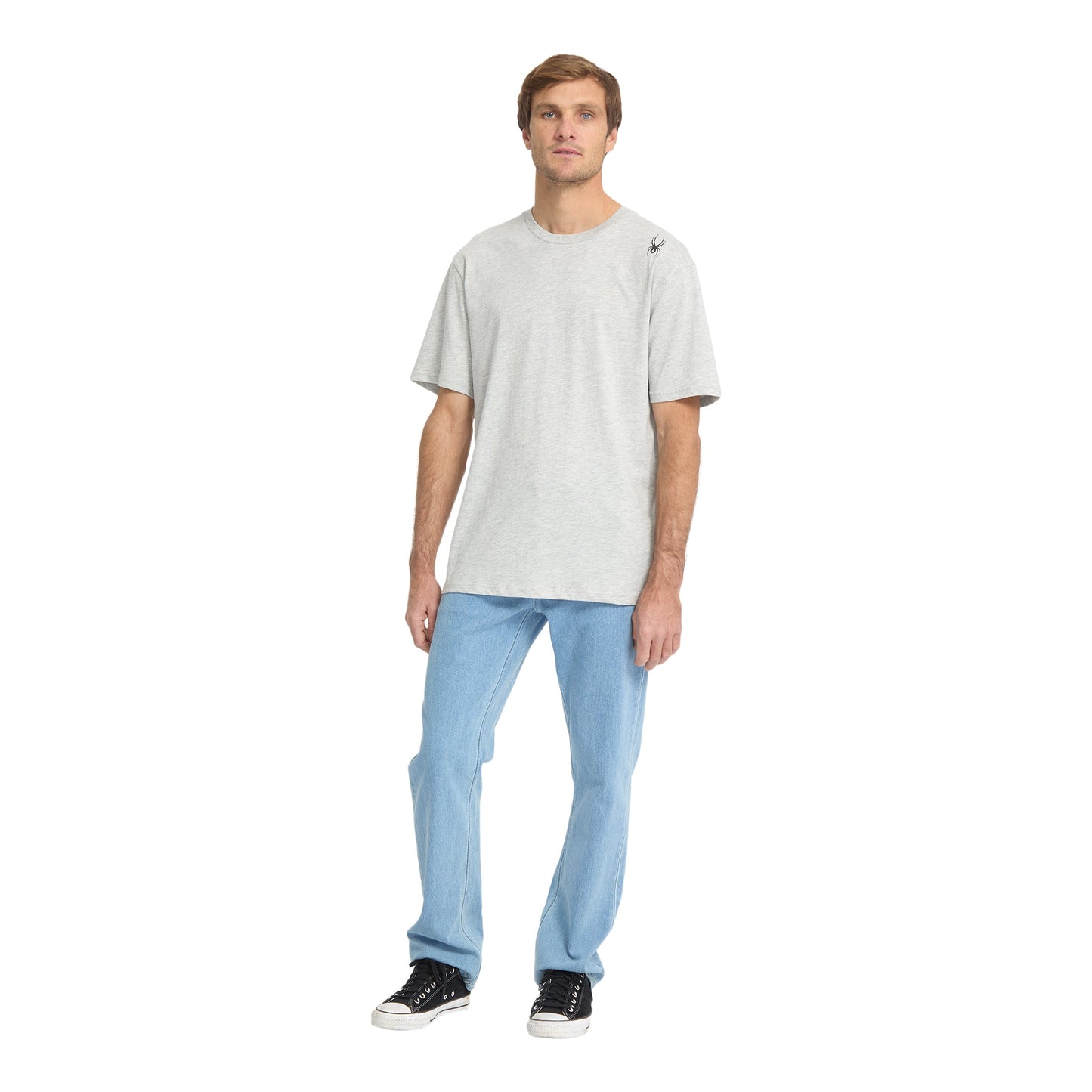 Men Bug Logo Short Sleeve Tee - Heather Grey