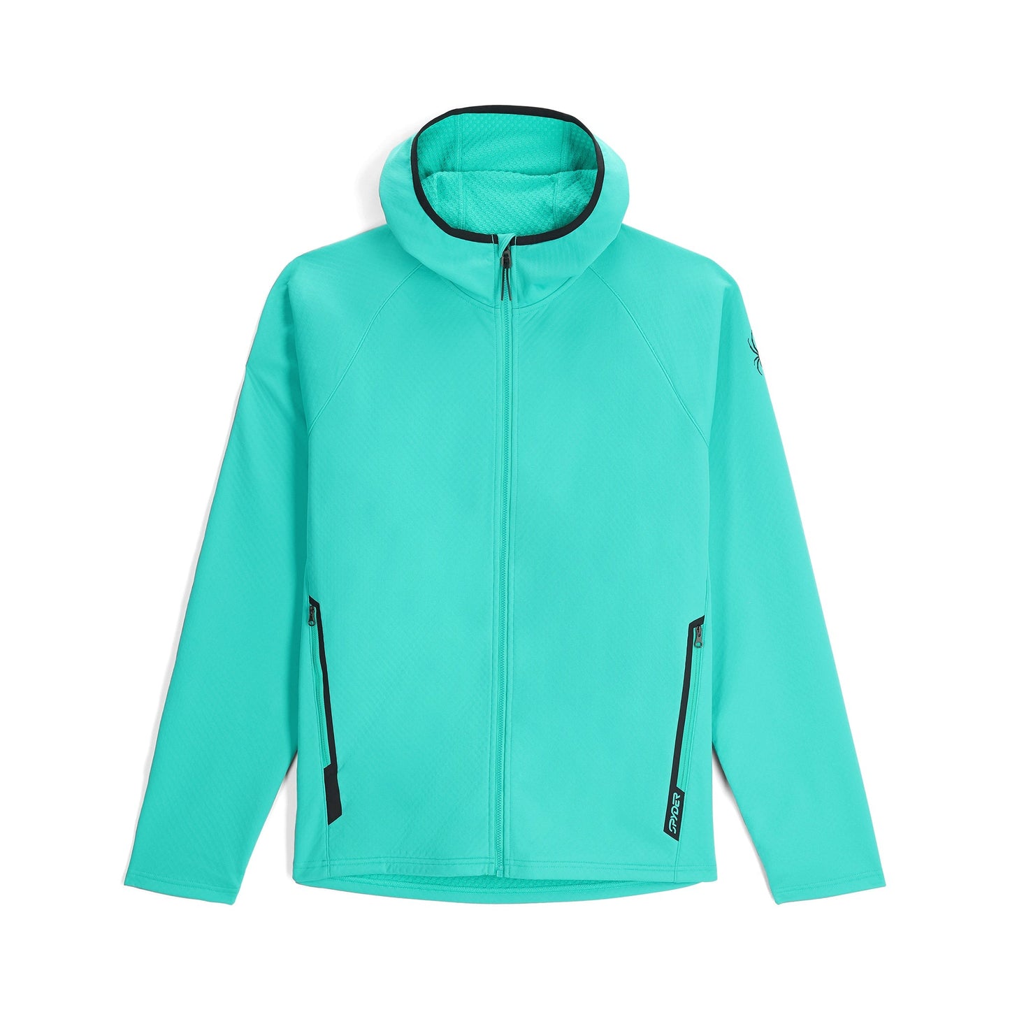 Mens Gridweb ShellFleece™ Hoodie - Teal Green