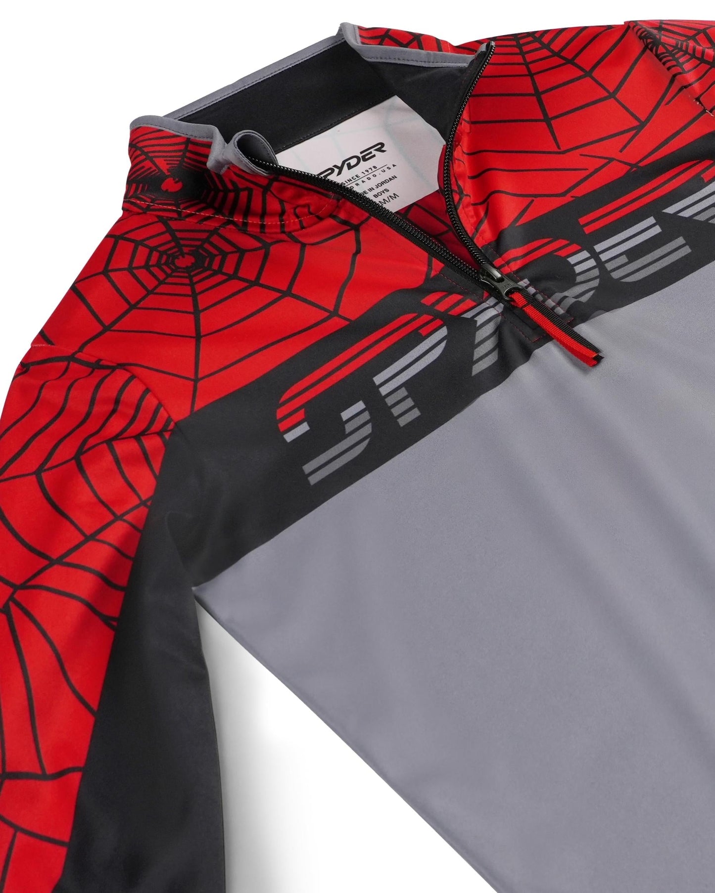 Boys Ryder Half Zip - Spyder Red