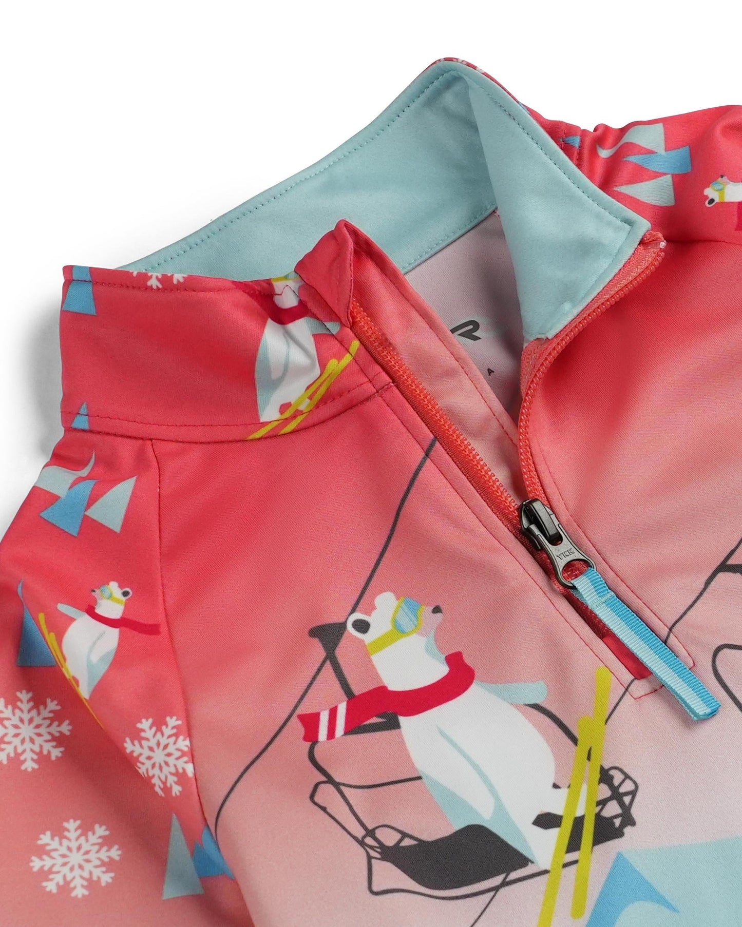 Girls Reflect Half Zip - Coral Haze
