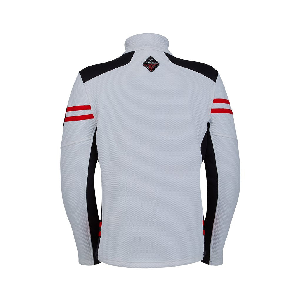 Mens Wengen Half Zip - White