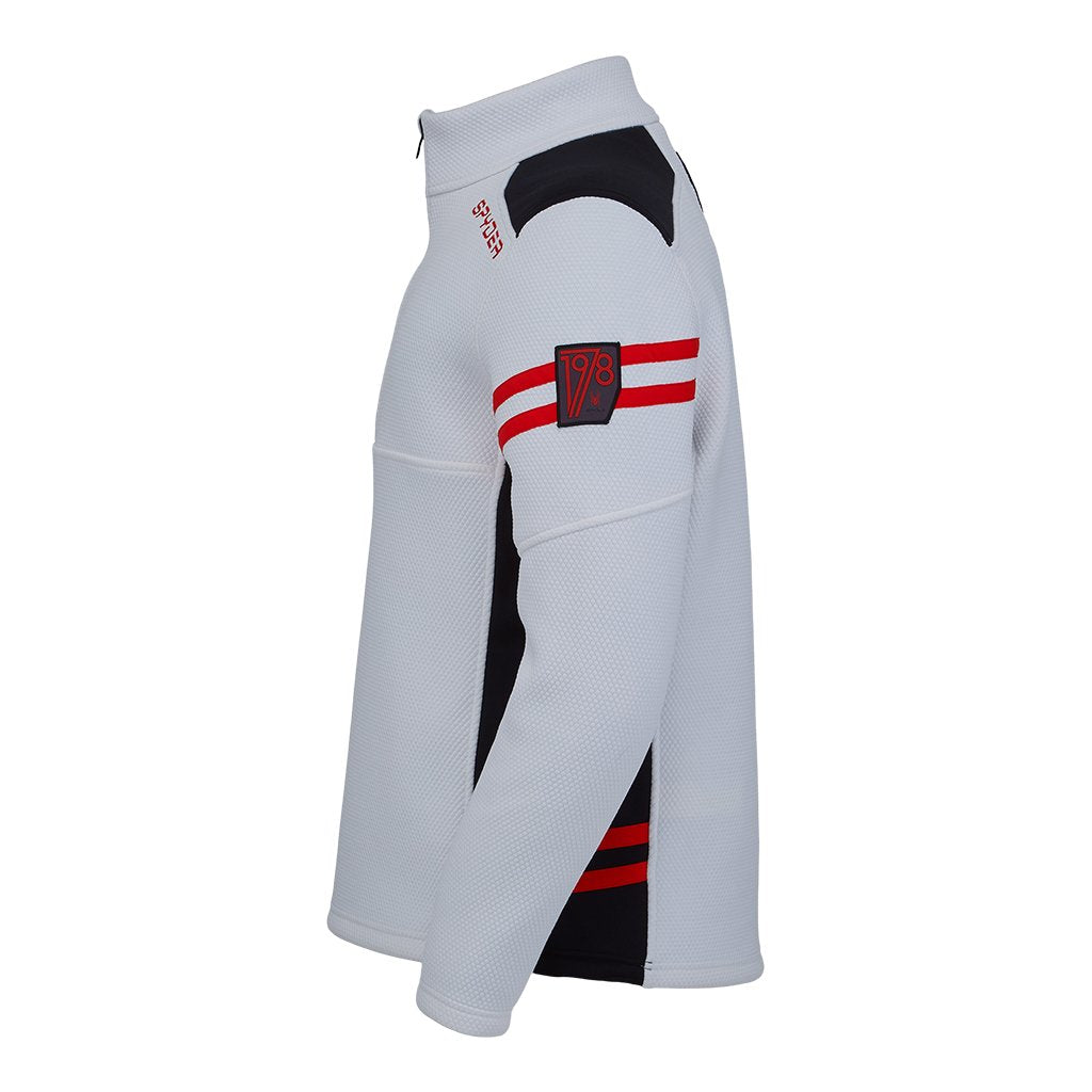Mens Wengen Half Zip - White
