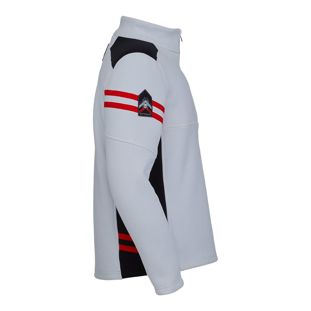 Mens Wengen Half Zip - White