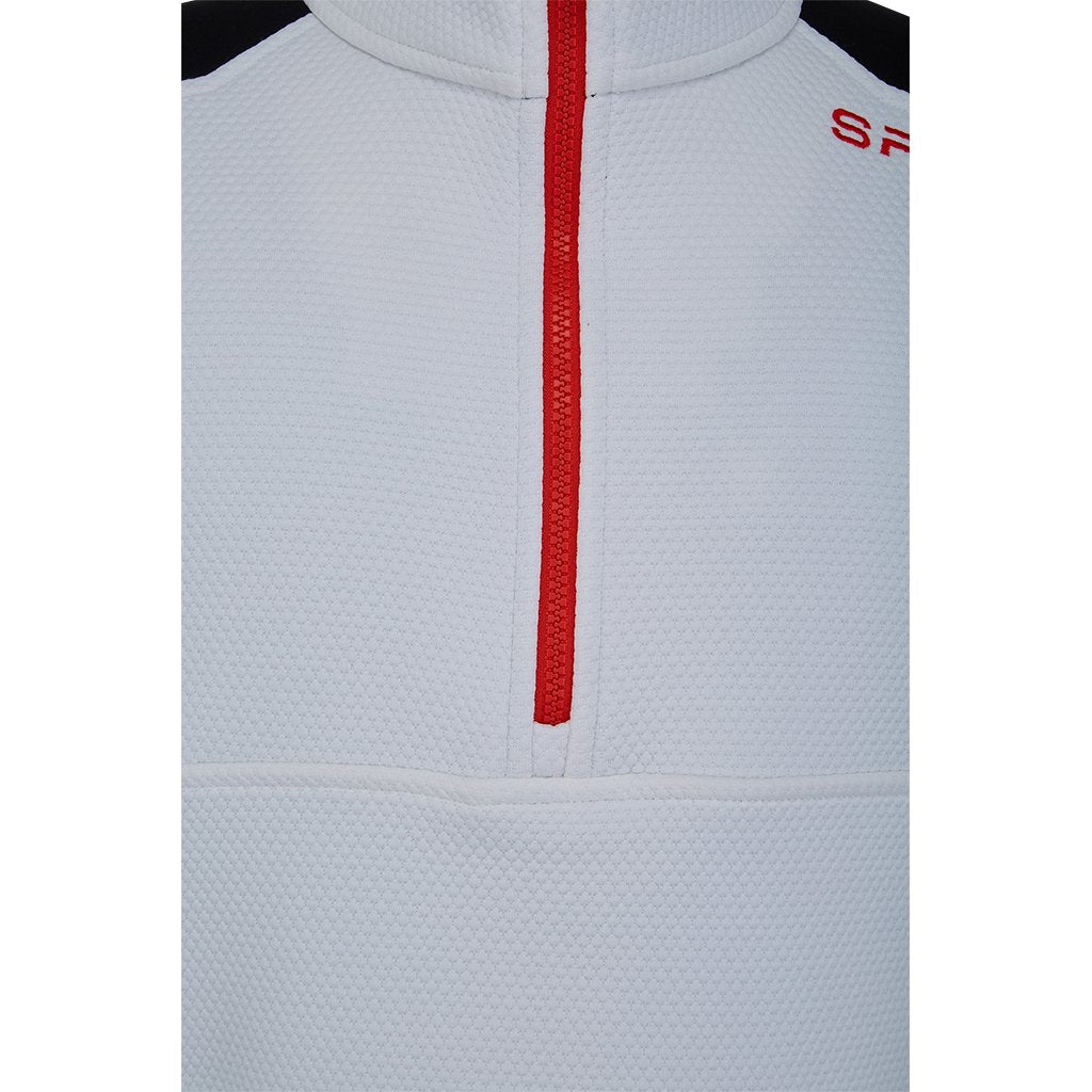 Mens Wengen Half Zip - White