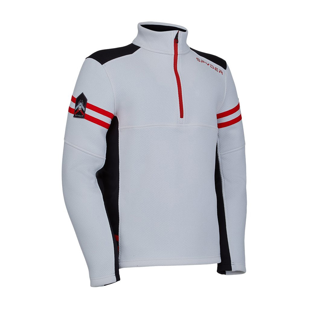 Mens Wengen Half Zip - White