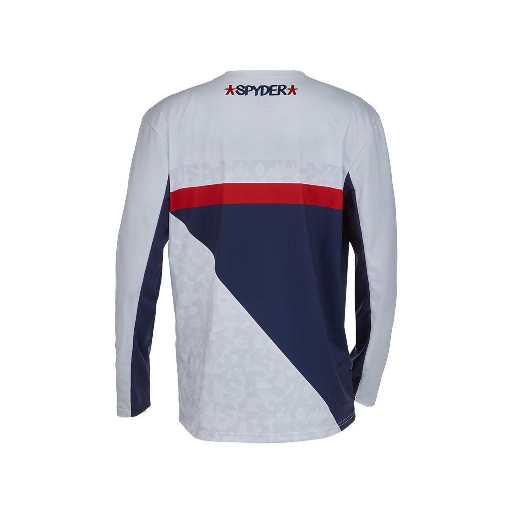 Mens USA Snow Crew - White
