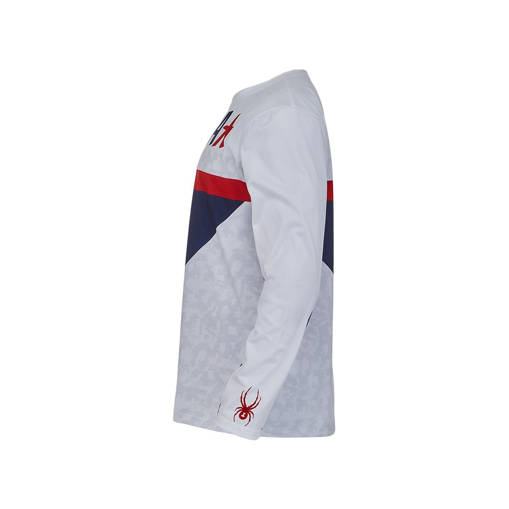 Mens USA Snow Crew - White