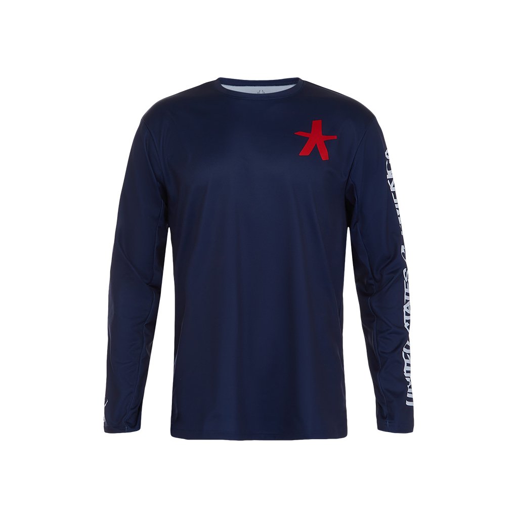 Mens USA Snow Crew - Indigo