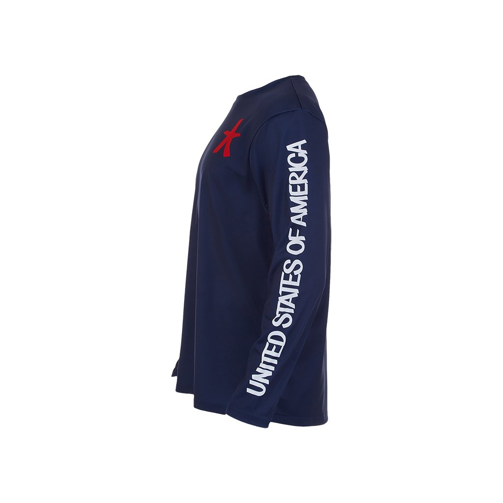 Mens USA Snow Crew - Indigo