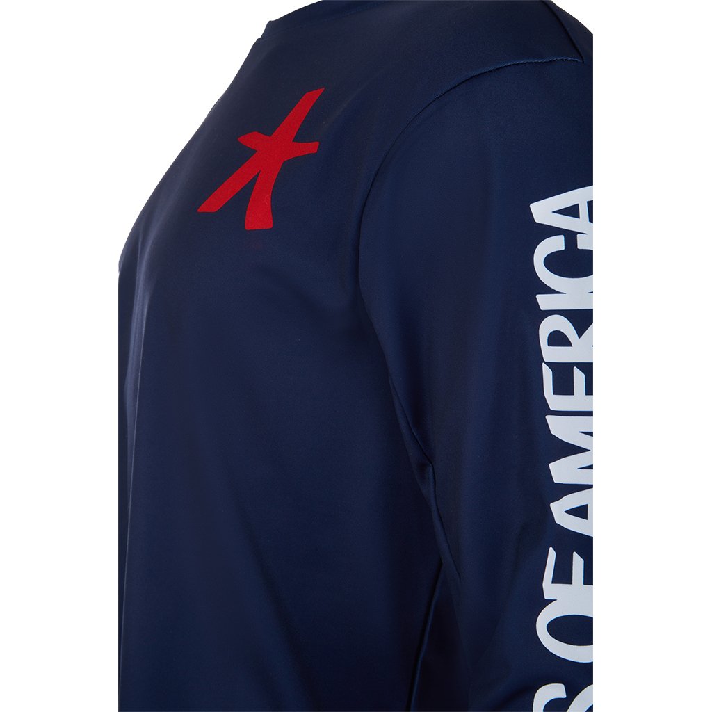 Mens USA Snow Crew - Indigo