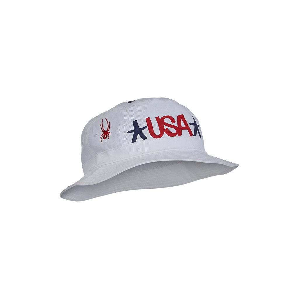 Mens USA Bucket - White