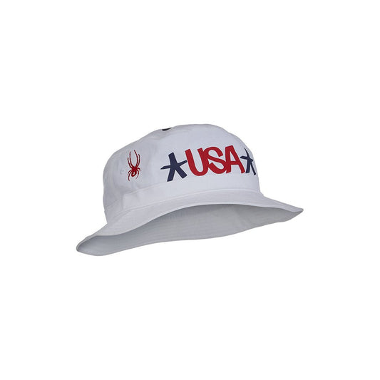 Mens USA Bucket - White