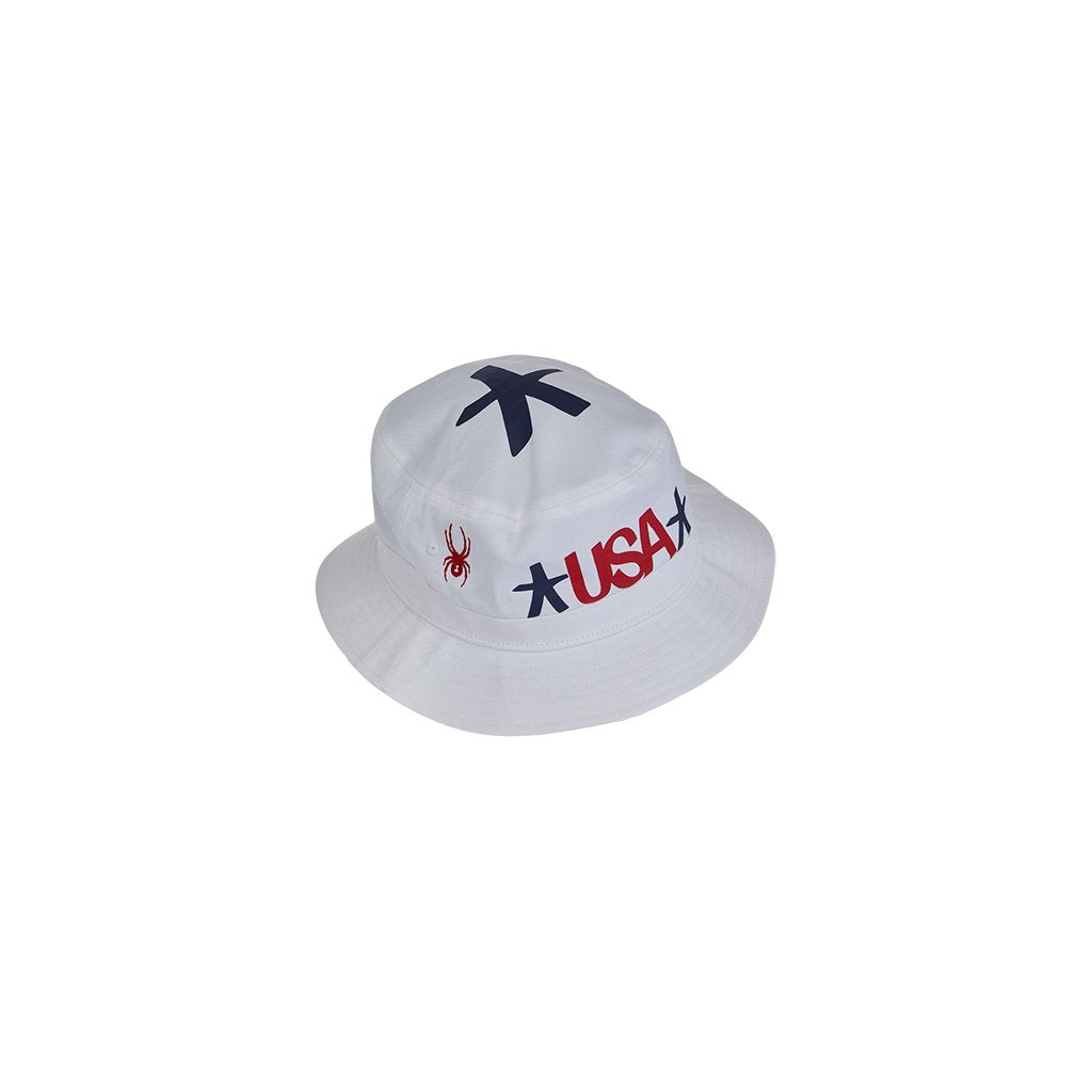 Mens USA Bucket - White