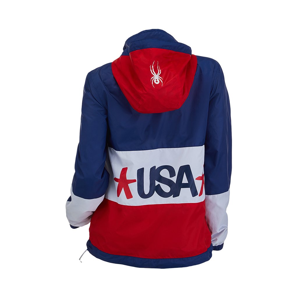 Womens USA Windbreaker - National
