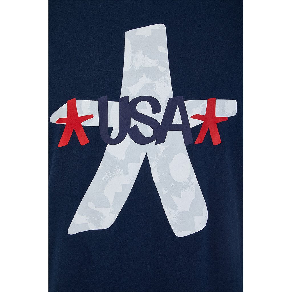 Mens USA Tee - Indigo