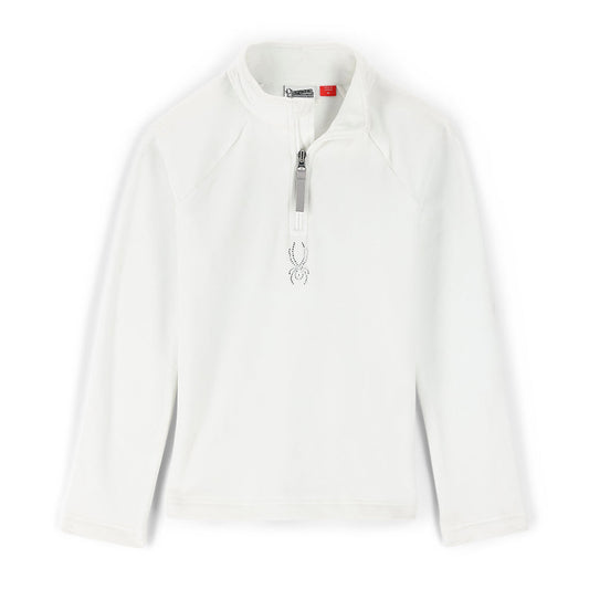 Big Girls Shimmer Bug Half Zip - White (2022)