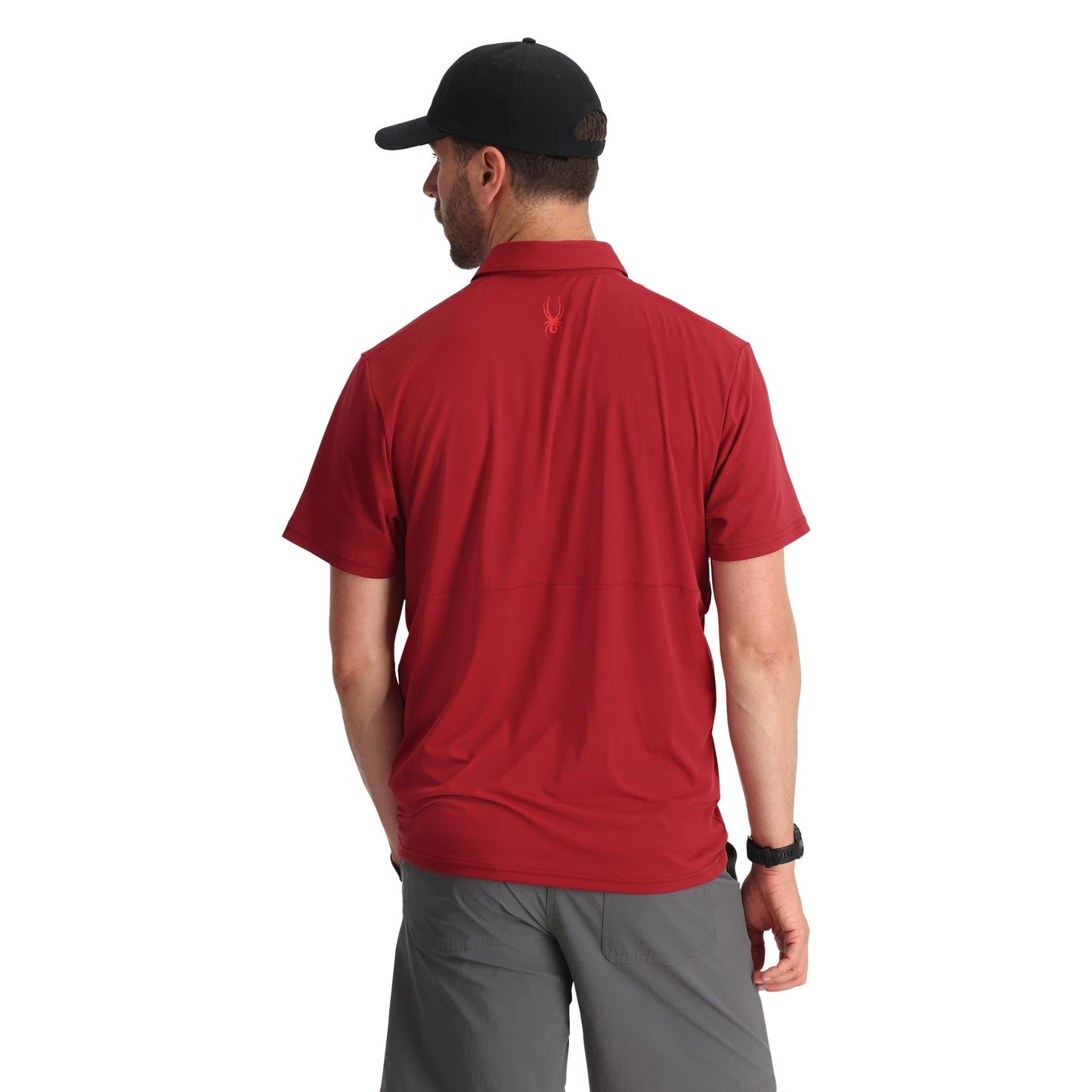 Men Links Short Sleeve Tech Polo - Raw Denim
