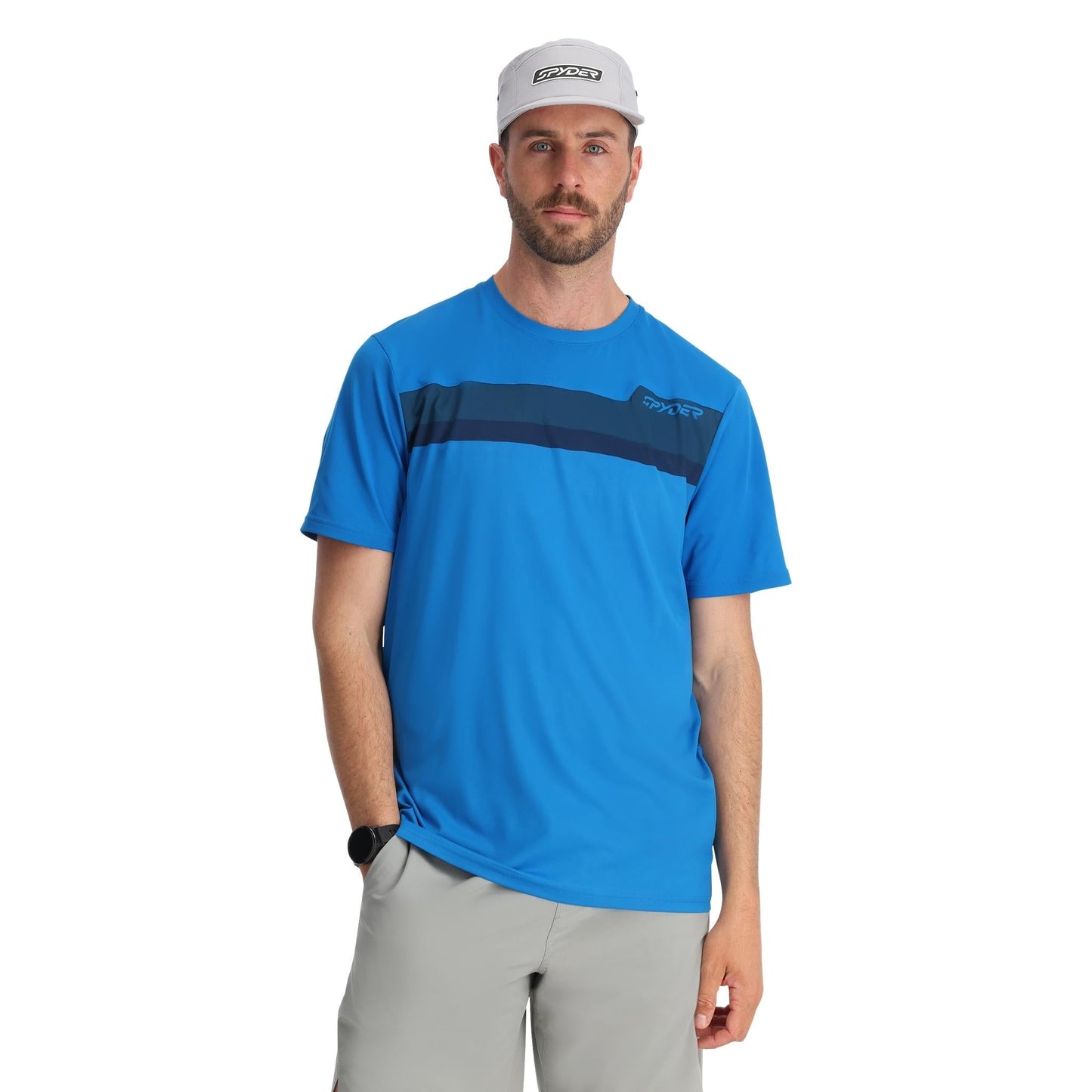 Mens Arc Short Sleeve Tech Tee  - Cobalt