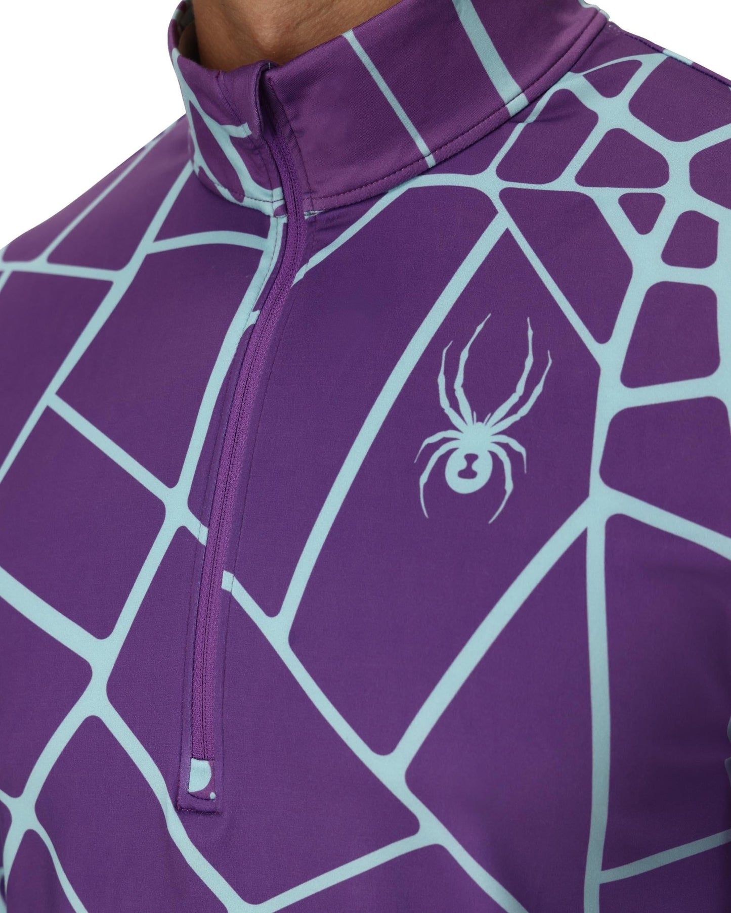 Mens Podium Half Zip - Deep Purple