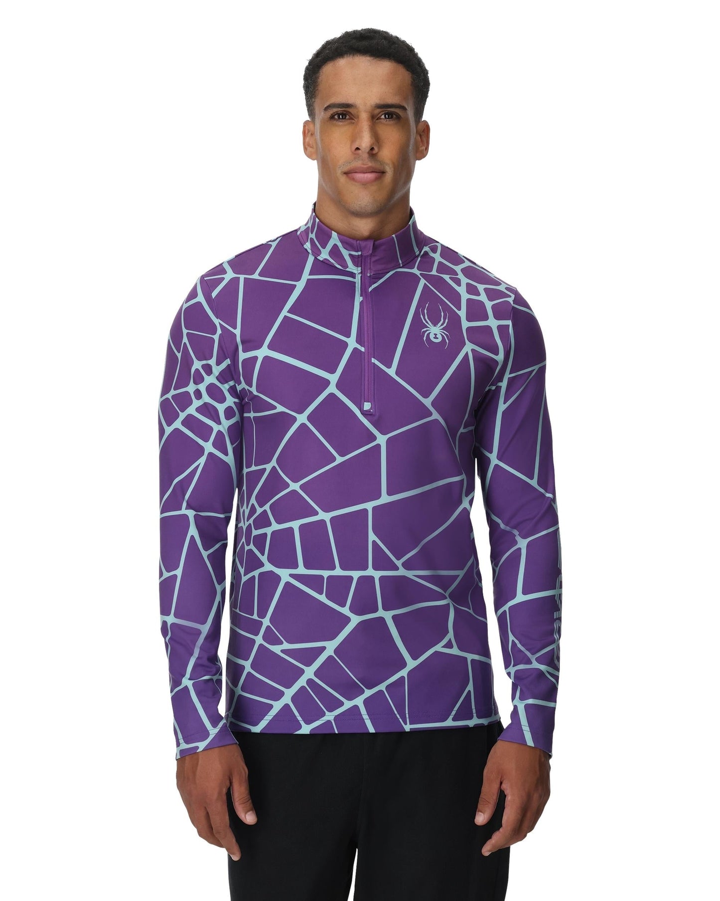 Mens Podium Half Zip - Deep Purple