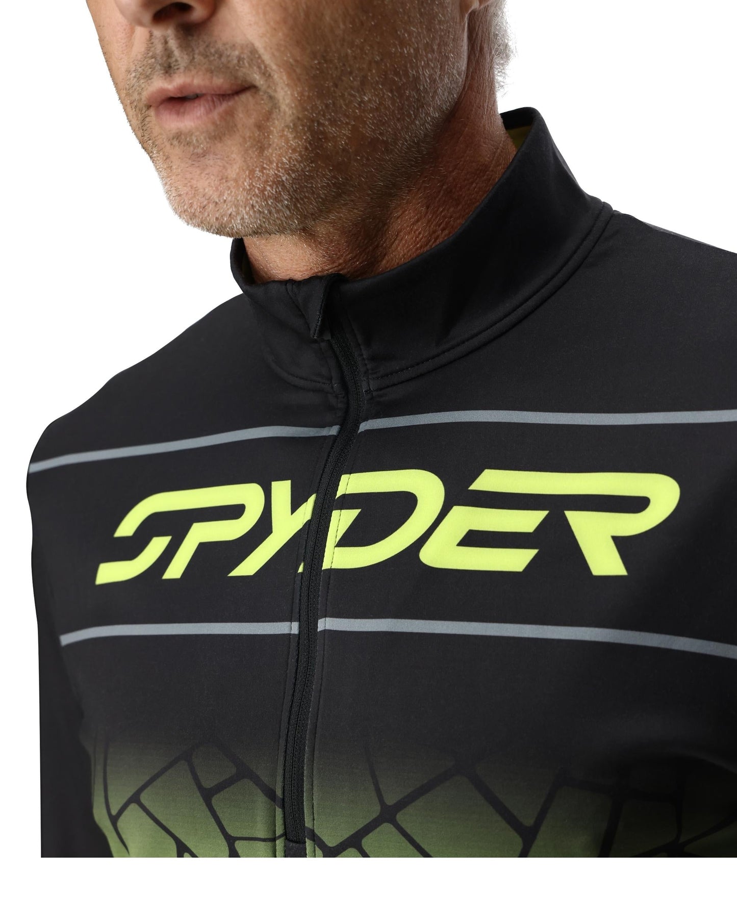 Mens Podium Half Zip - Lime