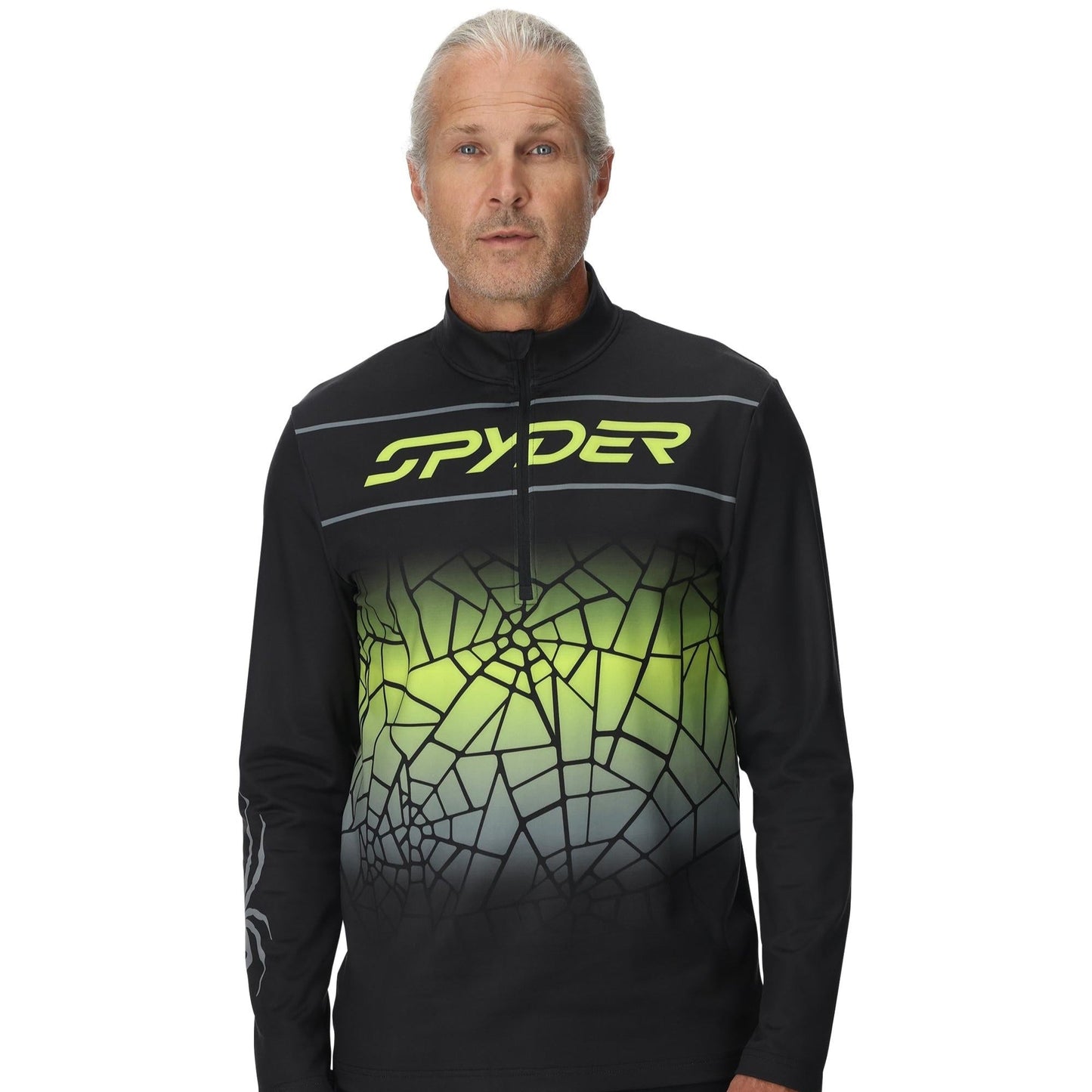 Mens Podium Half Zip - Lime