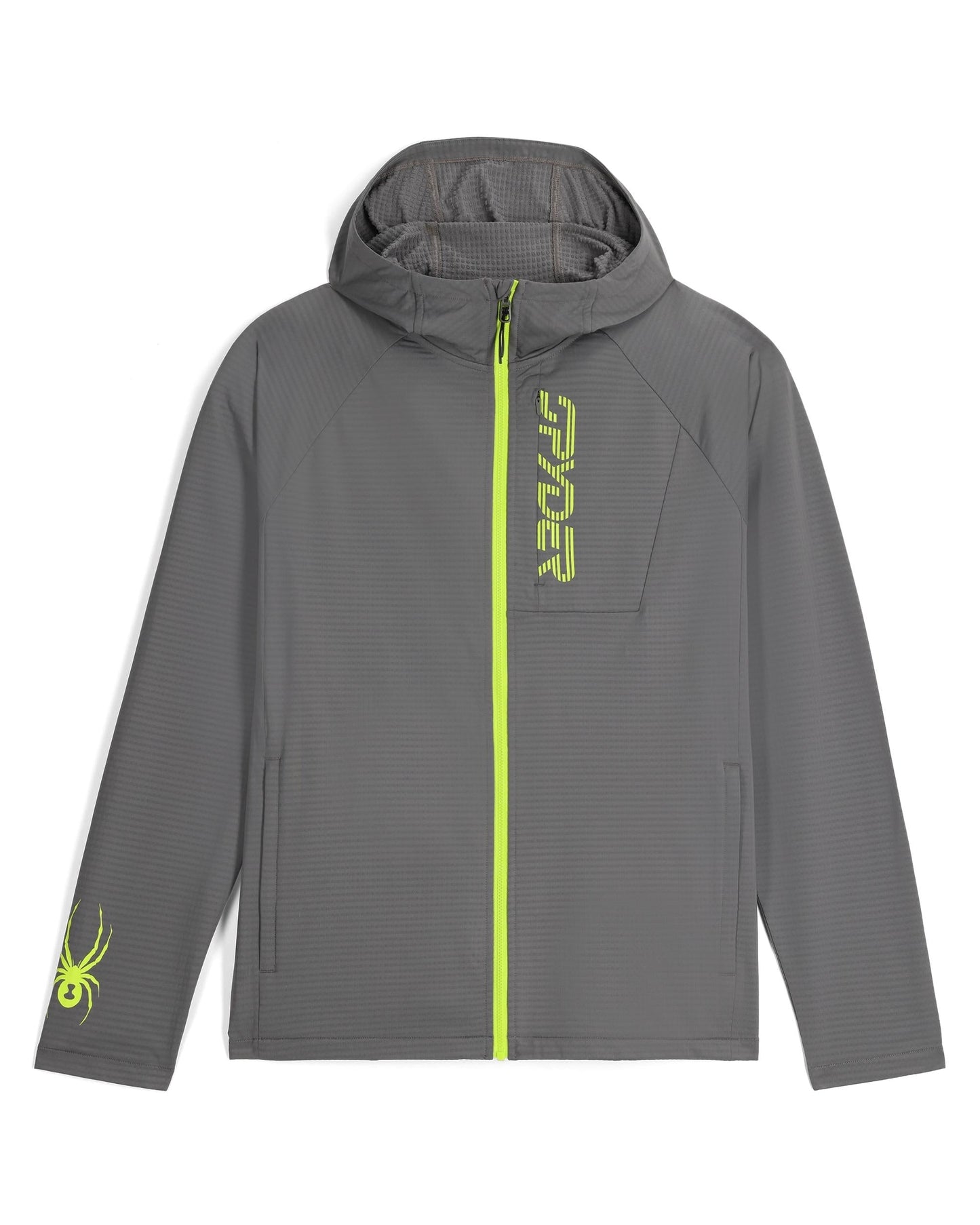 Mens Gridweb Fleece Hoodie - Storm