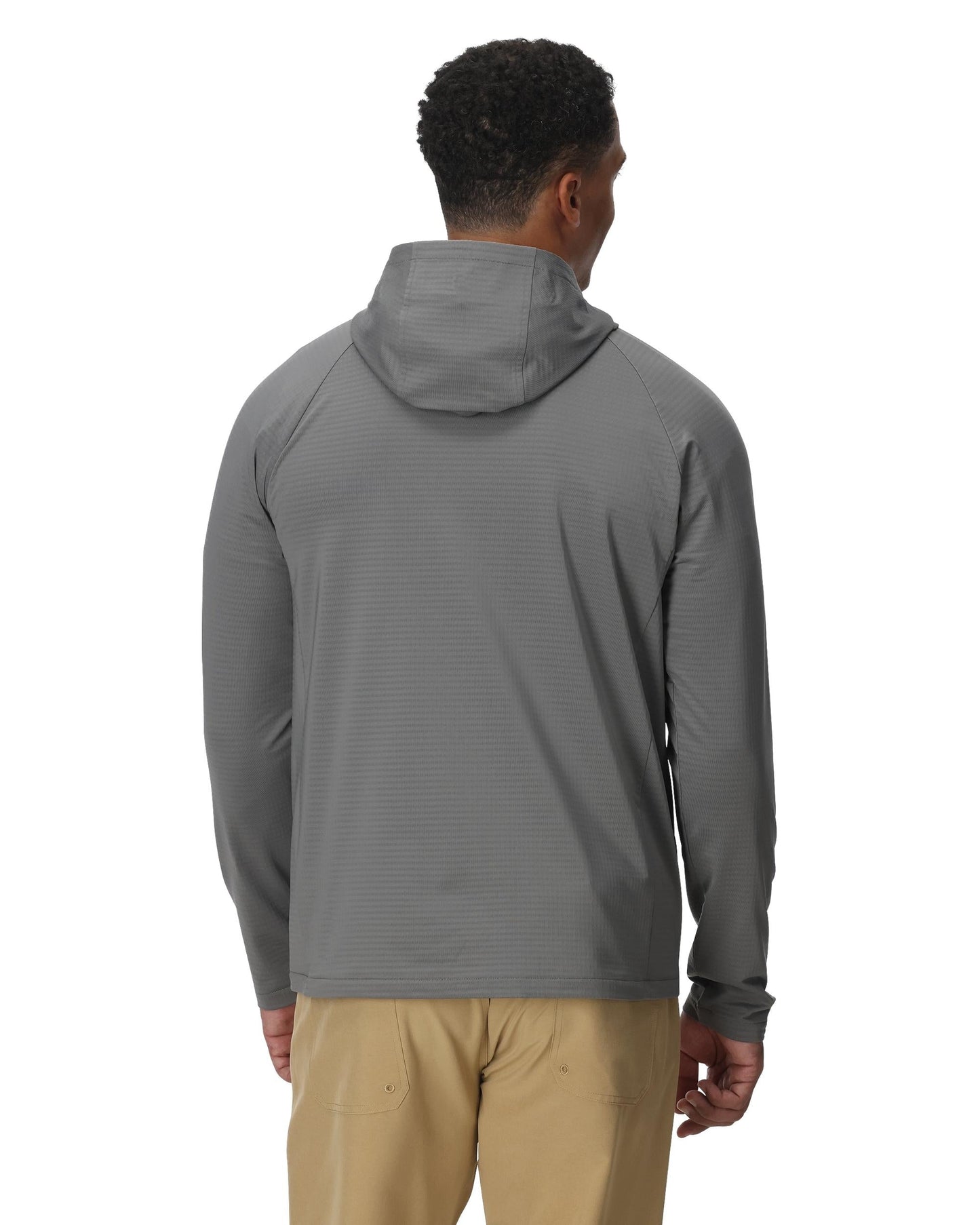 Mens Gridweb Fleece Hoodie - Storm