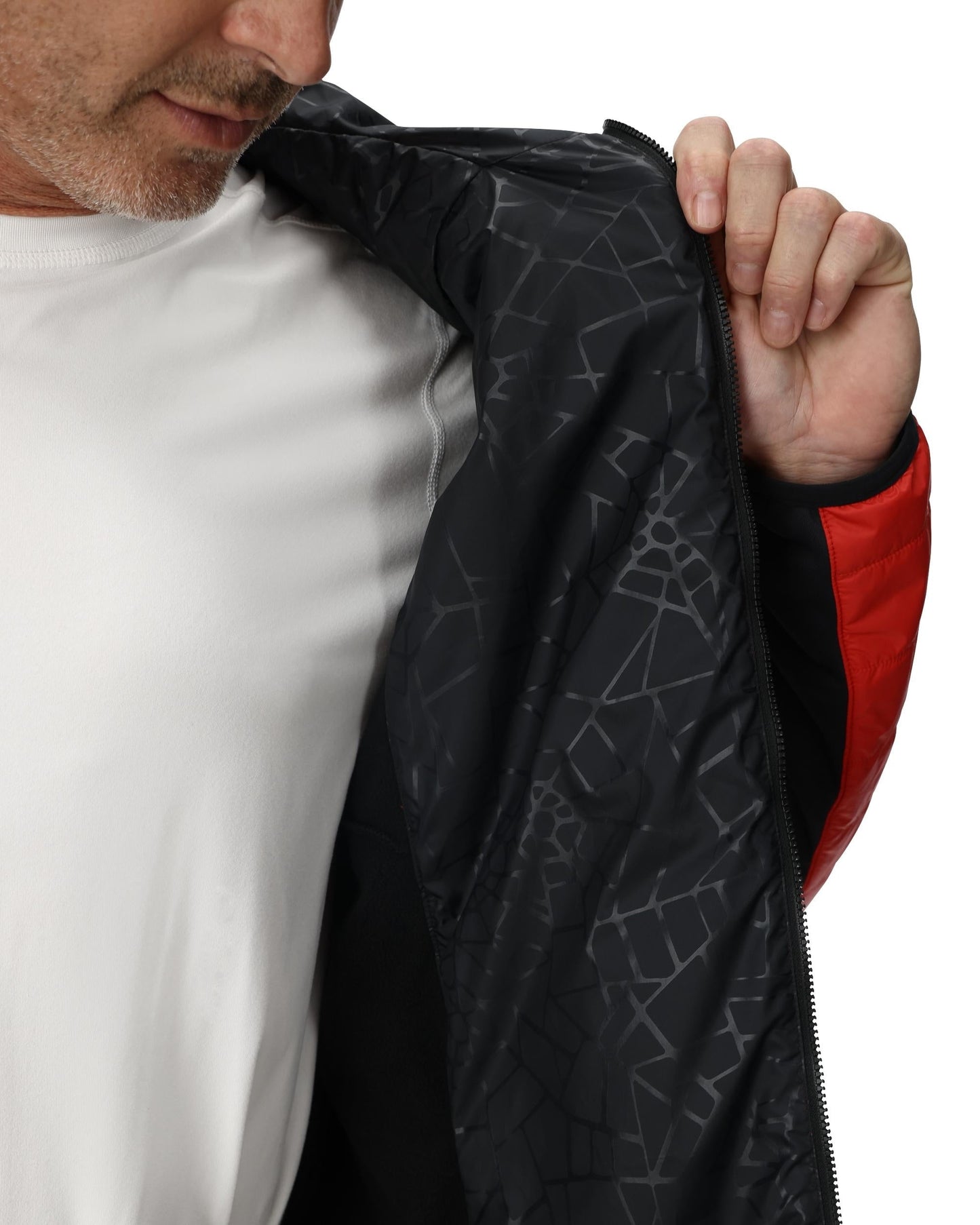Mens Glissade Hooded - Spyder Red