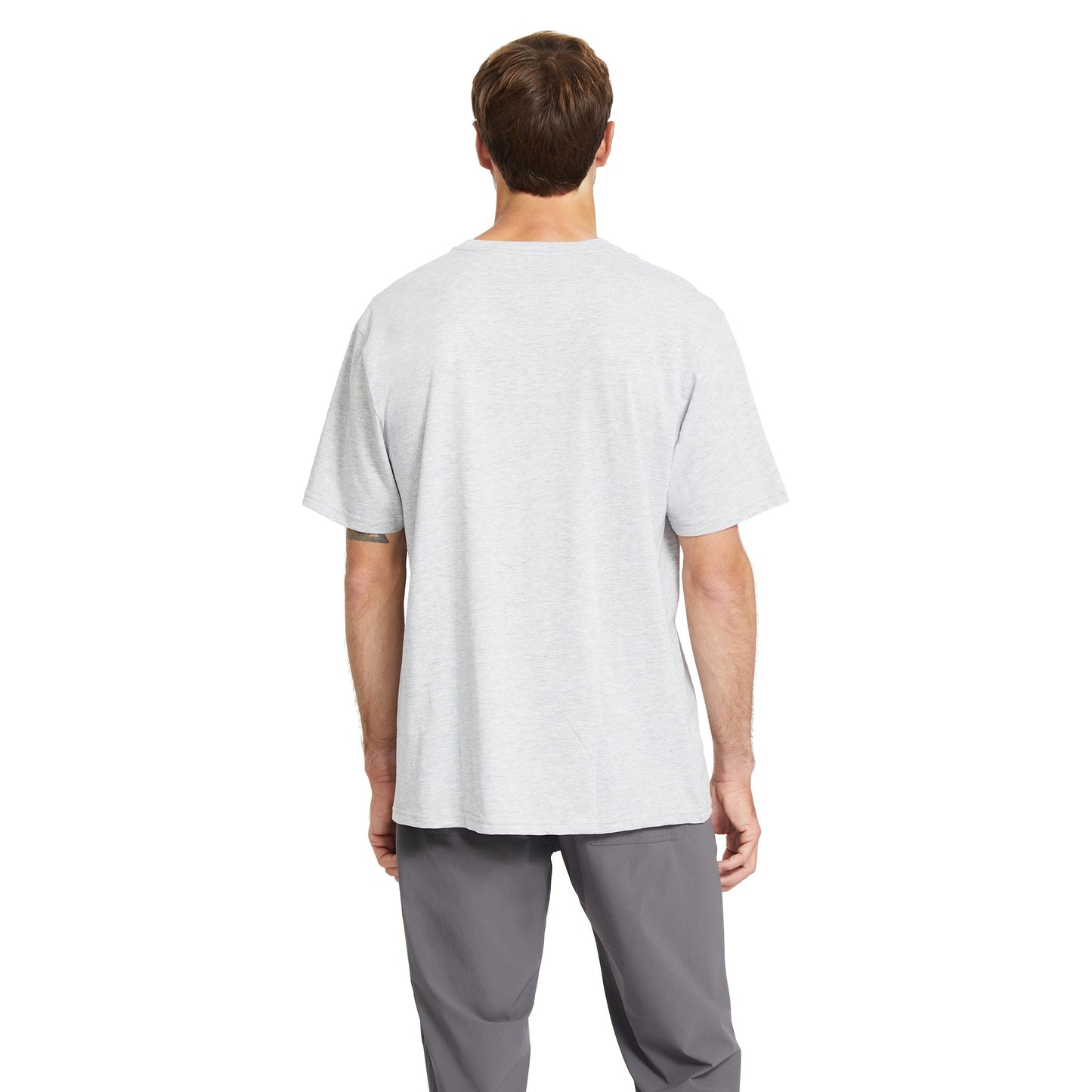 Mens Wordmark Blanks Tee - Heather Grey