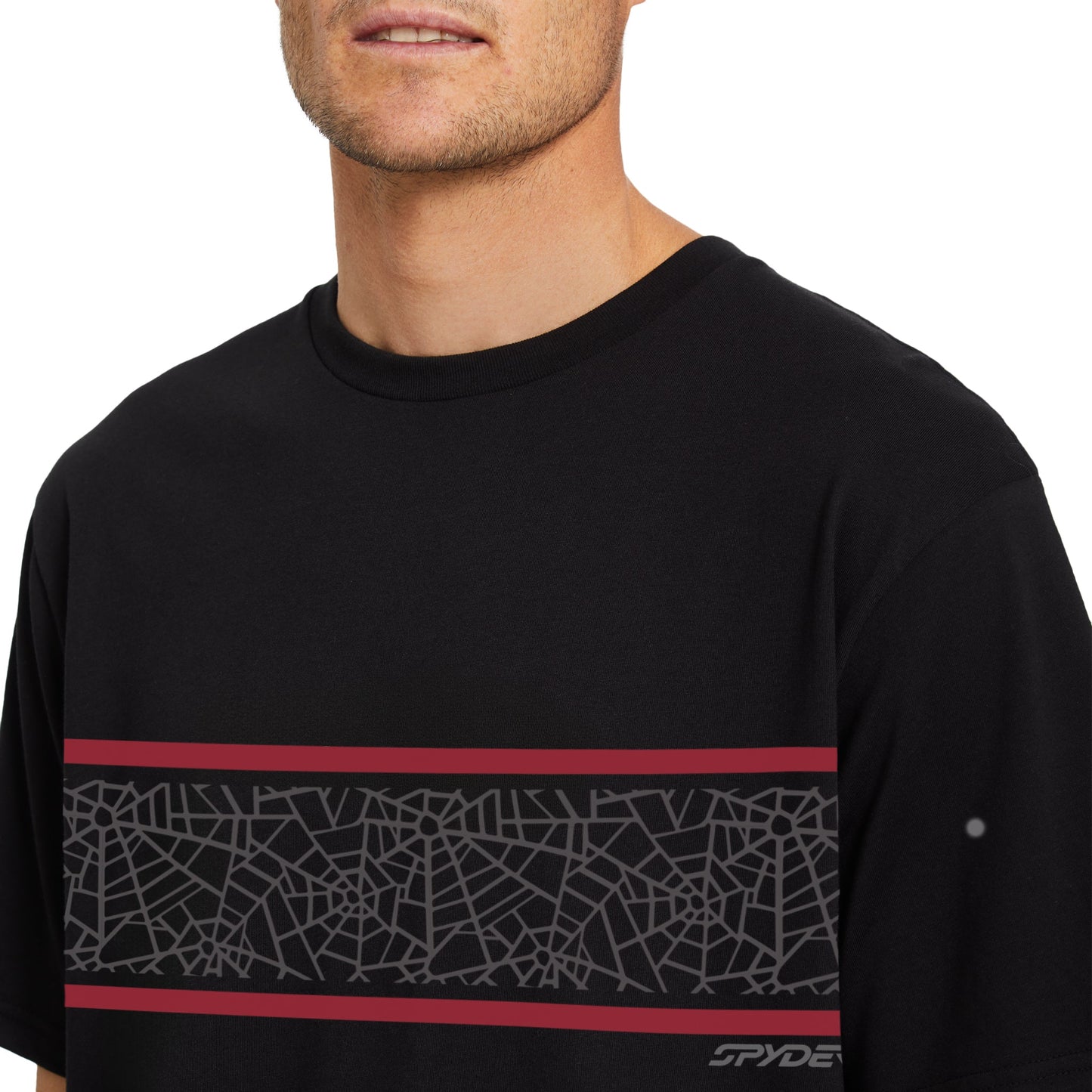 Mens Spyder Web Tee - Black