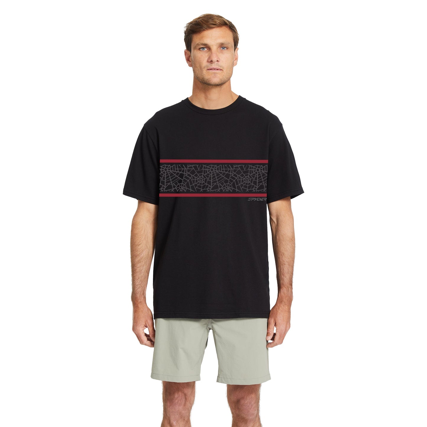 Mens Spyder Web Tee - Black