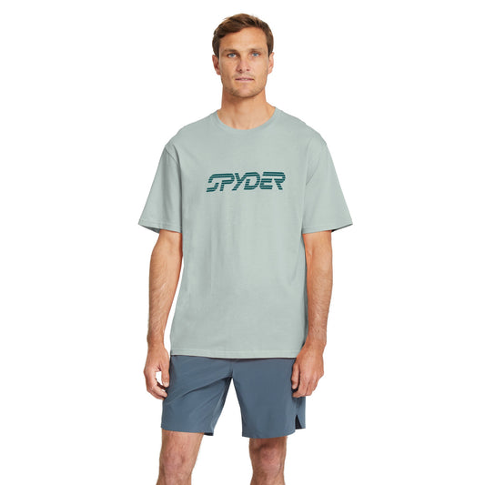 Men Wordmark Short Sleeve Tee - Cloud Blue