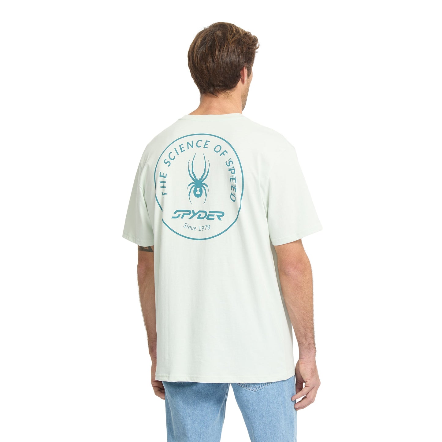 Men Science Of Speed Short Sleeve Tee - Cloud Blue
