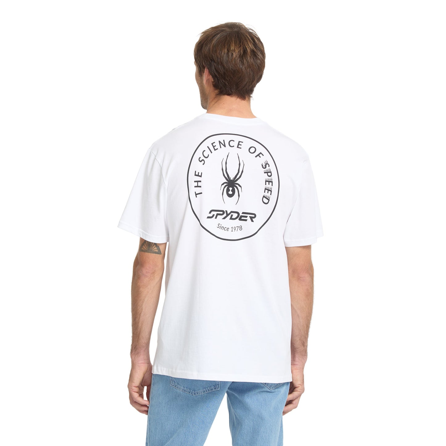Men Science Of Speed Short Sleeve Tee - White