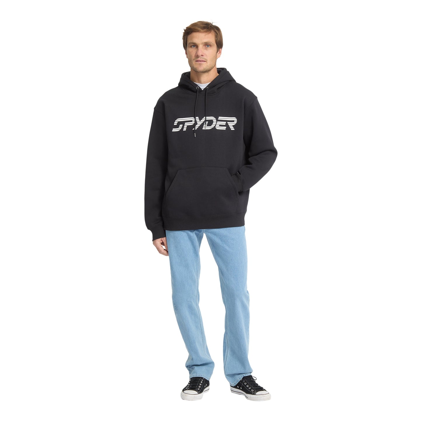 Men Wordmark Hoodie - Black