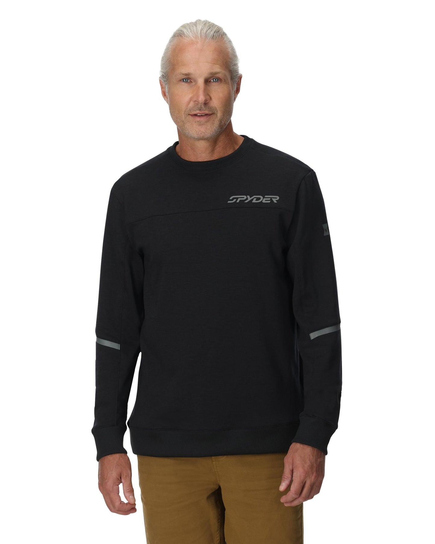 Mens Speed Fleece Crew - Black