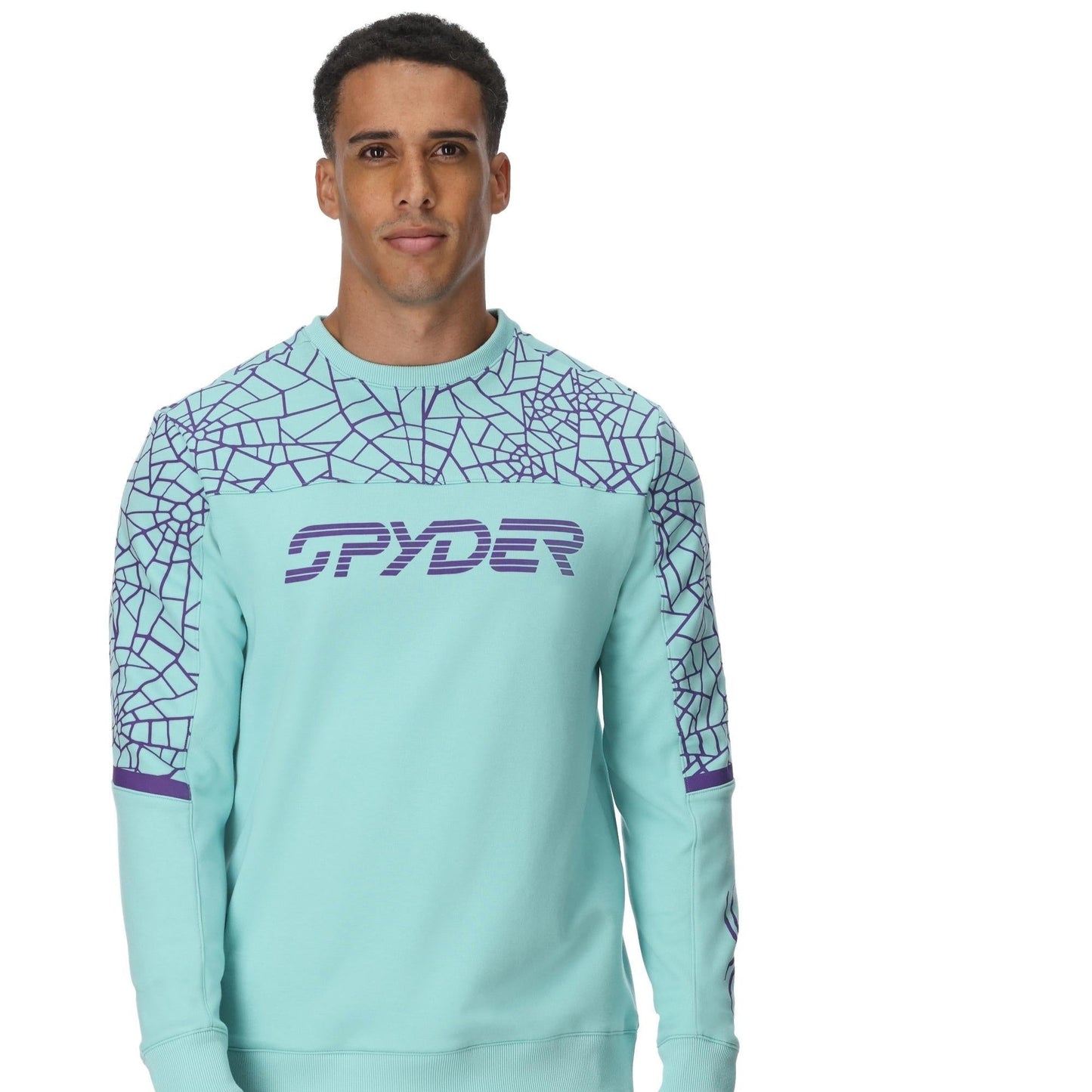 Mens Speed Fleece Crew - Glacier Blue