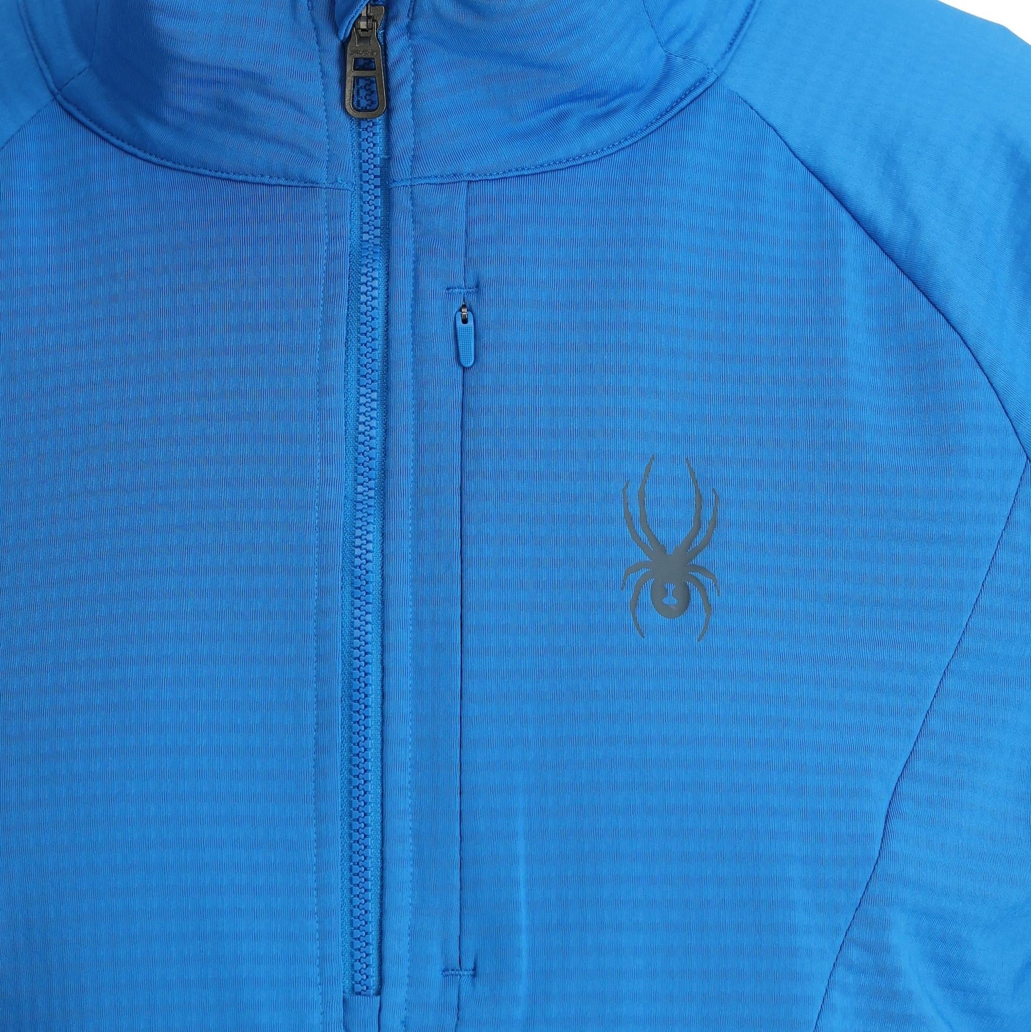Mens Gridweb Fleece Half Zip - Cobalt