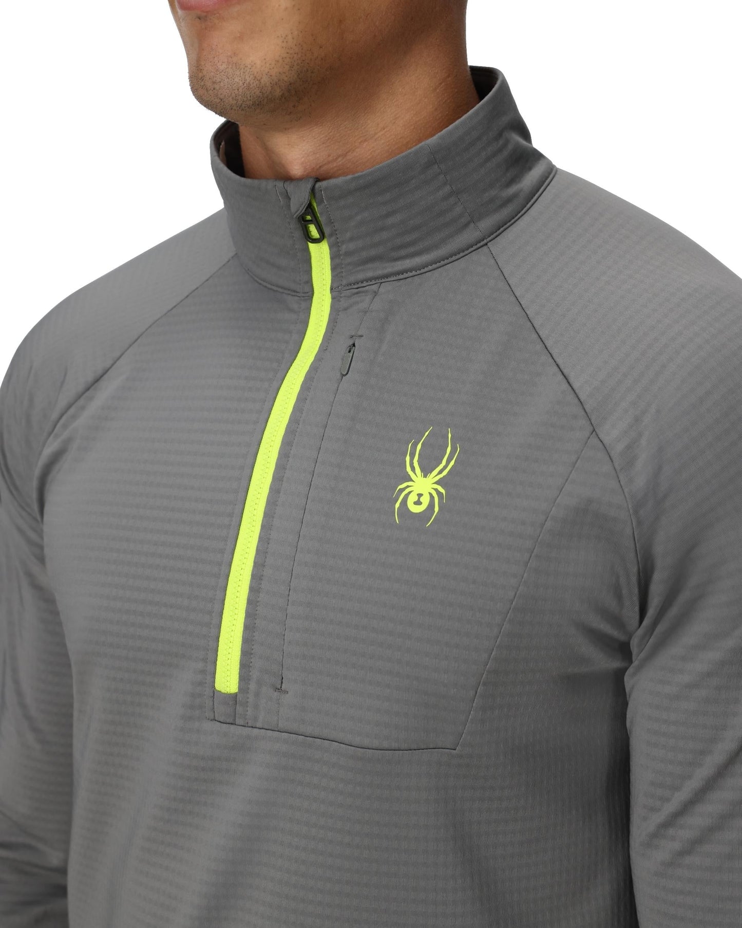 Mens Gridweb Half Zip - Storm