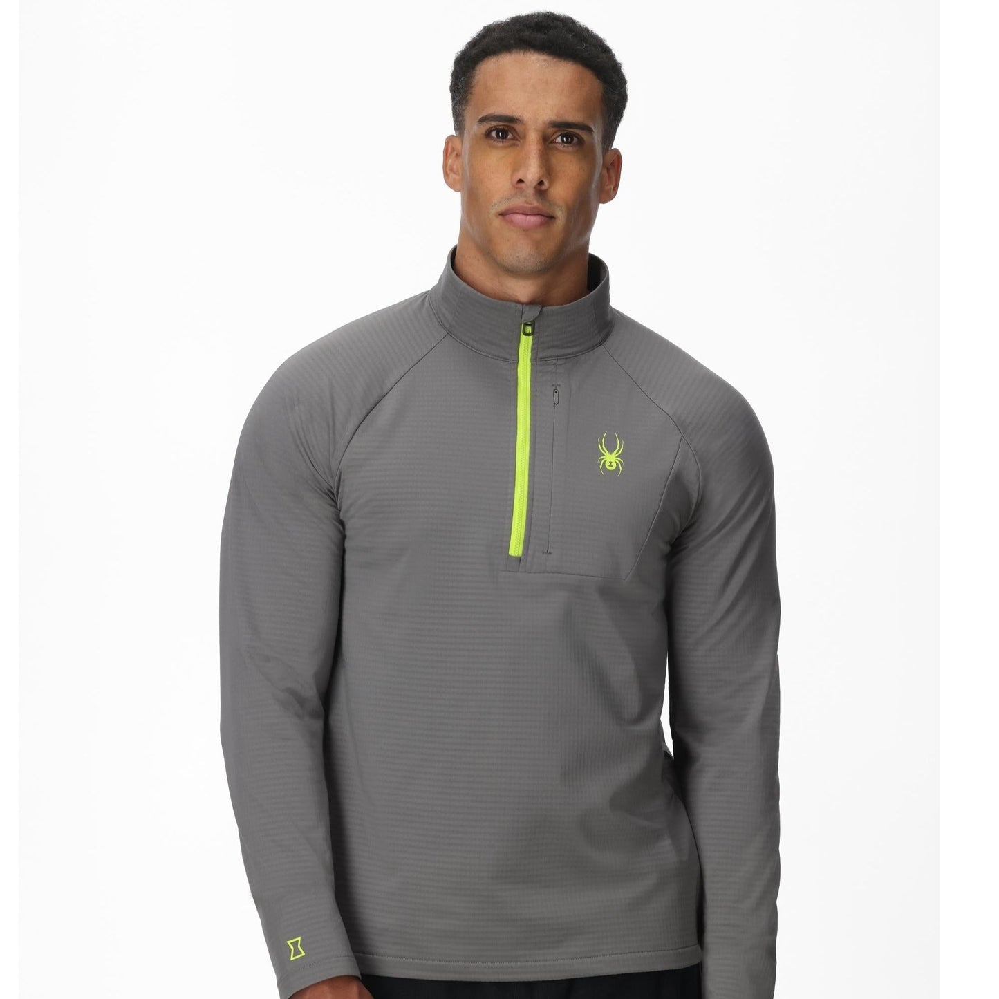 Mens Gridweb Half Zip - Storm