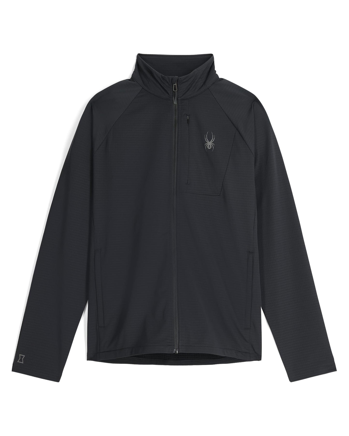 Mens Gridweb Full Zip - Black