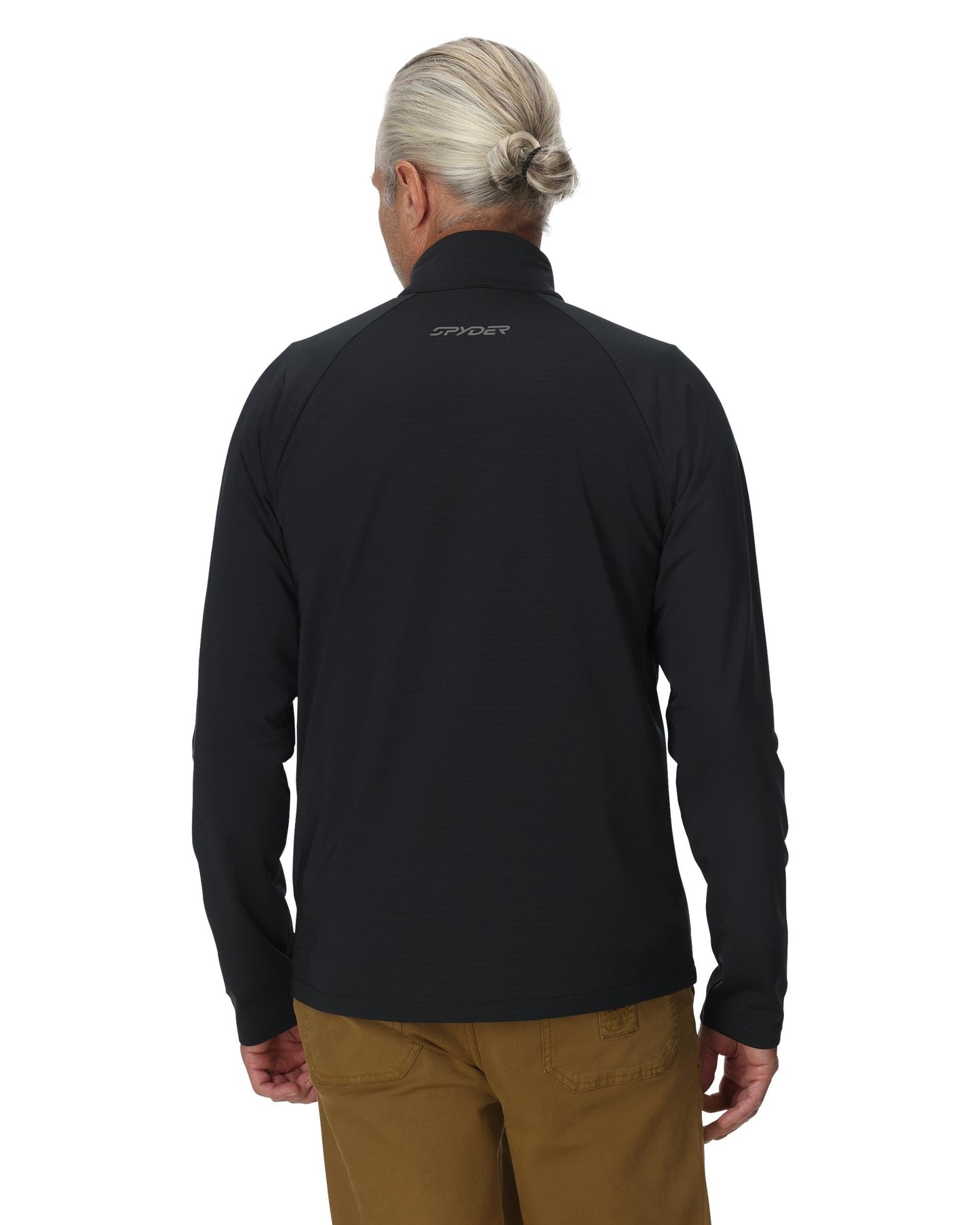 Mens Gridweb Full Zip - Black