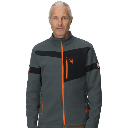 Mens Wengen Bandit Full Zip - Slate Blue