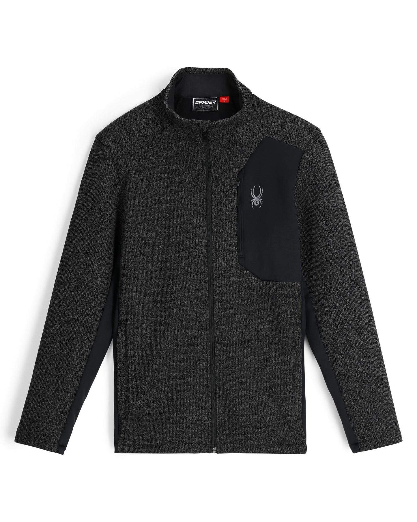Mens Bandit Full Zip - Limestone Black Melange