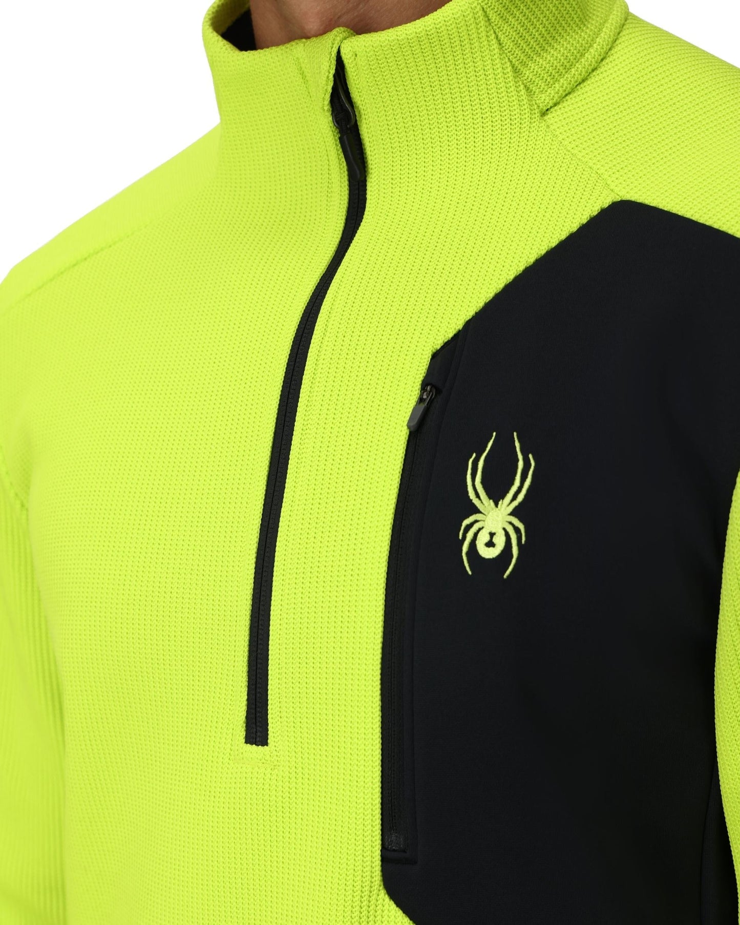 Mens Bandit Half Zip - Lime