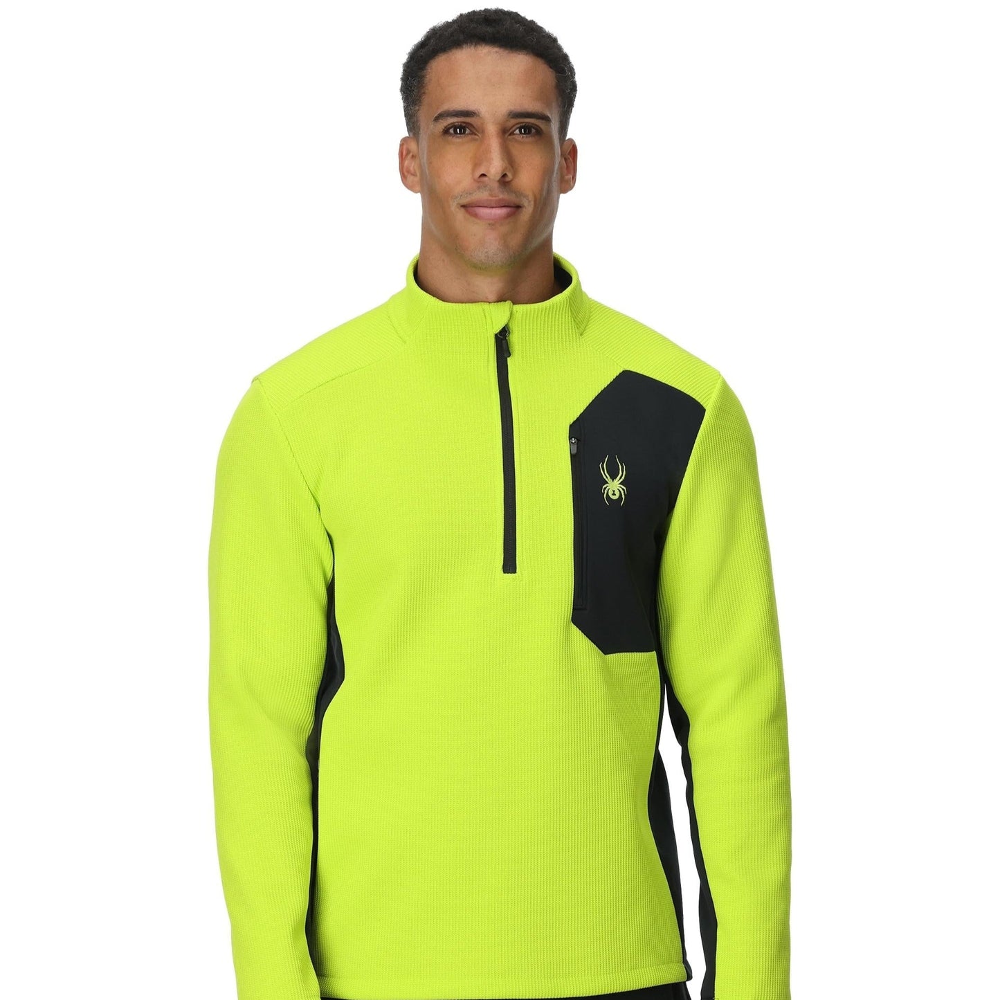Mens Bandit Half Zip - Lime