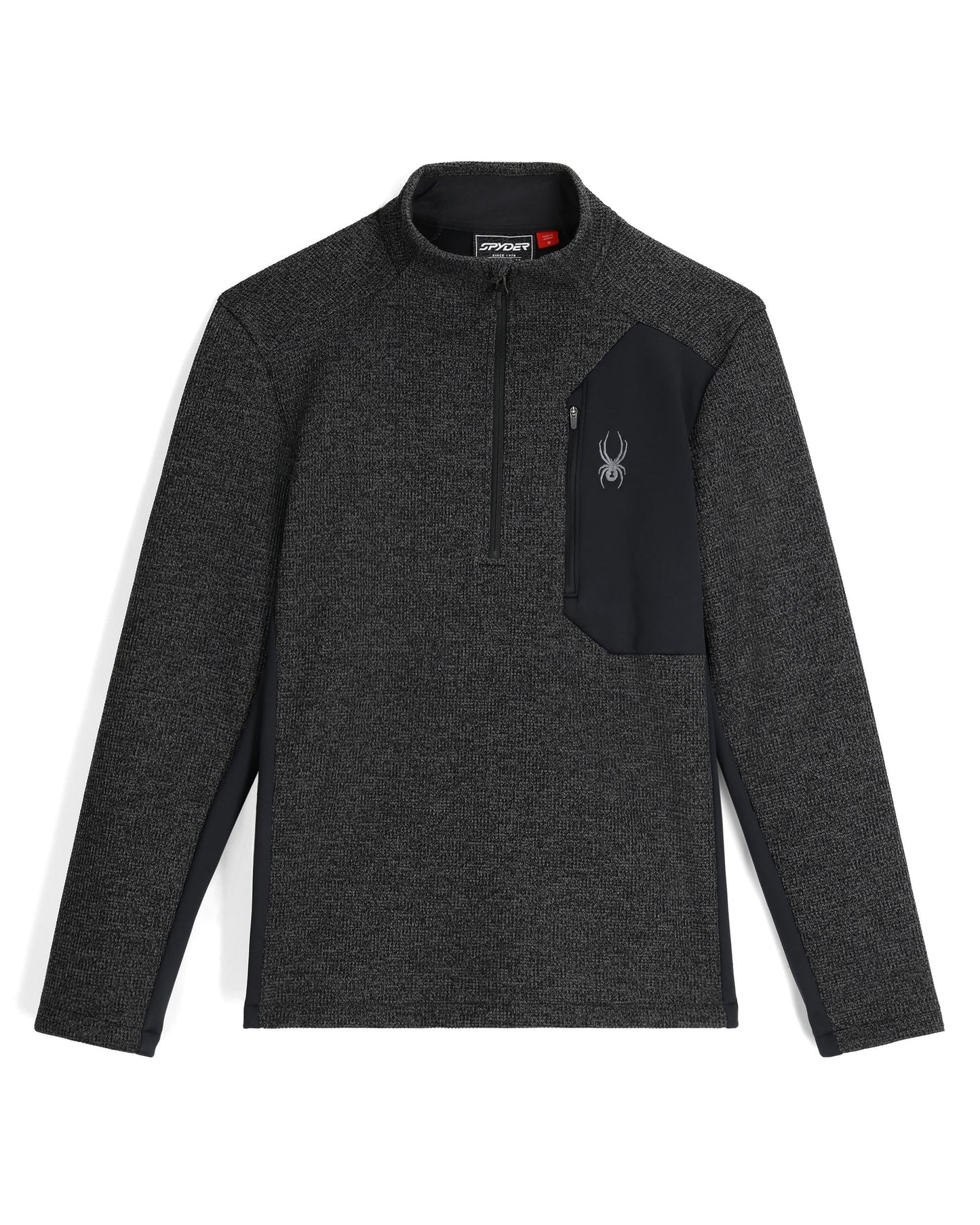 Mens Bandit Half Zip - Limestone/Black Melange