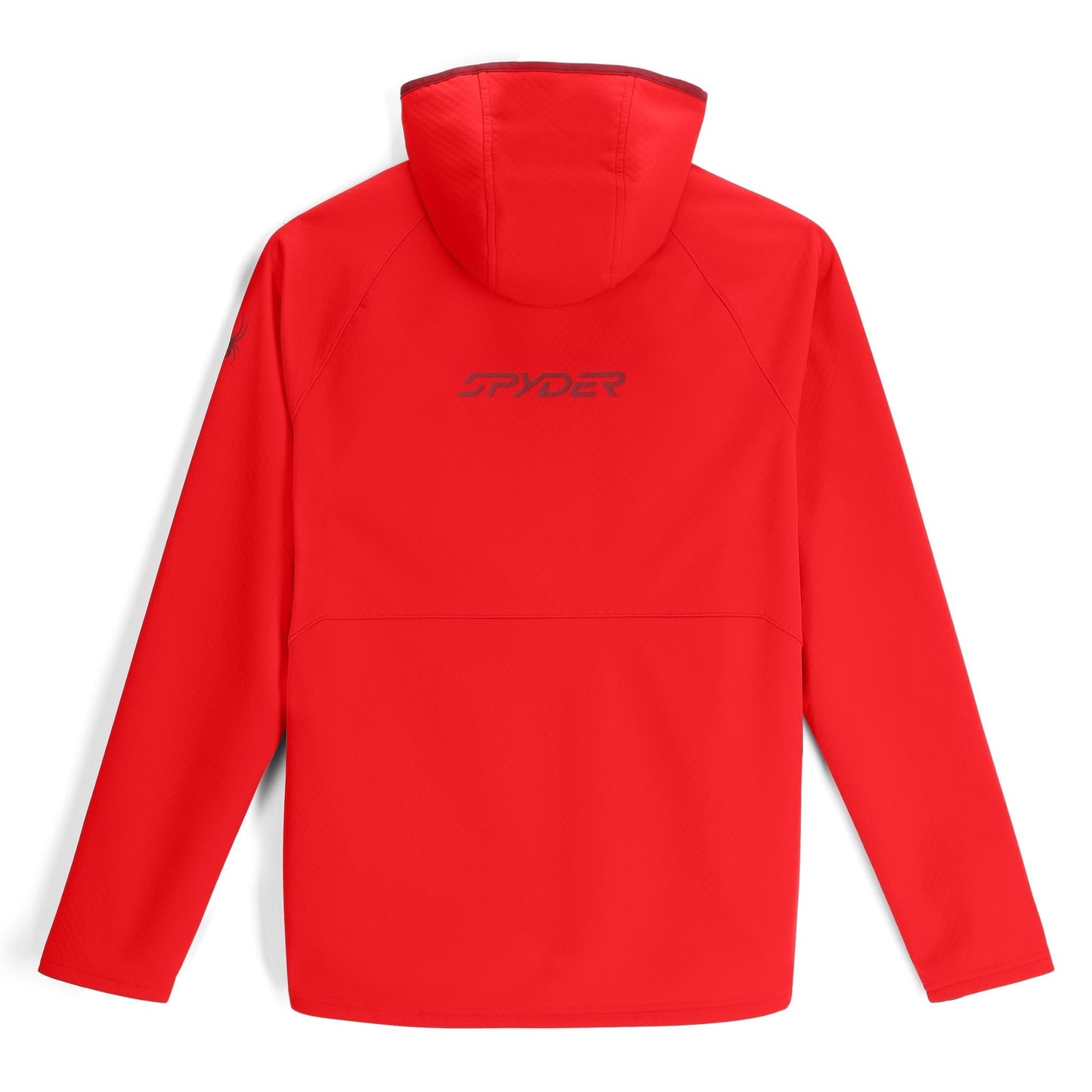 Mens Gridweb ShellFleece™ Hoodie - Spyder Red
